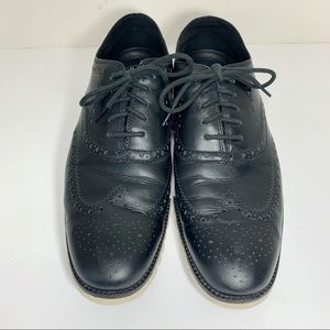 Cole Haan Zero Grand Black Wing Tip Oxfords